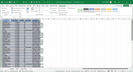How to Restore All Raw Source Data From PivotTable