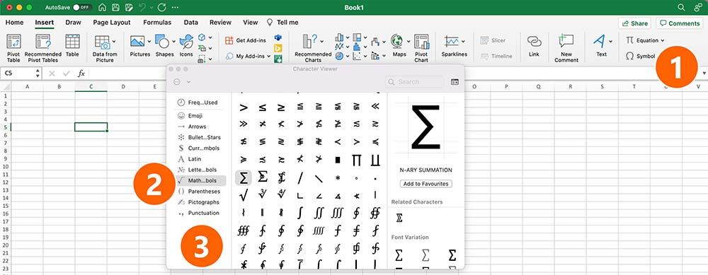 Ʃ: How to Easily Insert Sum / Total Sign 