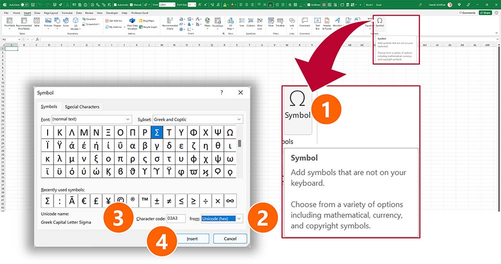 Ʃ: How to Easily Insert Sum / Total Sign 