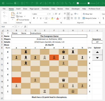 See the most famous chess games step by step.